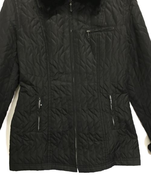 Christian Dior（クリスチャン ディオール）Christian Dior (クリスチャン ディオール) 襟ファー付きコート ブラック サイズ:Lの古着・服飾アイテム