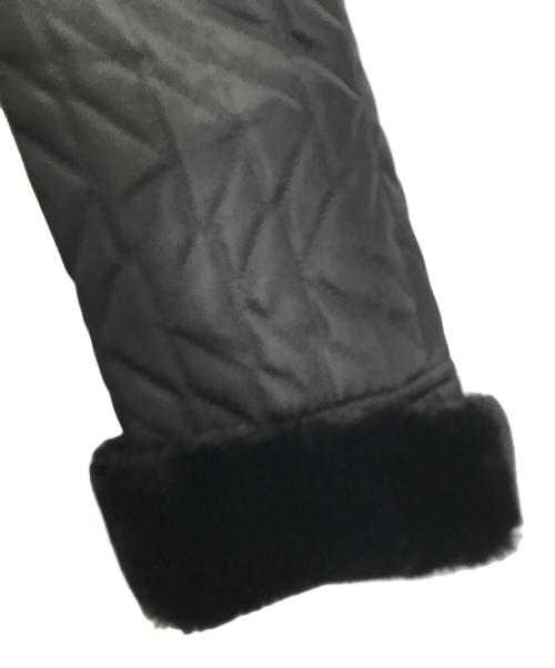 Christian Dior（クリスチャン ディオール）Christian Dior (クリスチャン ディオール) 襟ファー付きコート ブラック サイズ:Lの古着・服飾アイテム