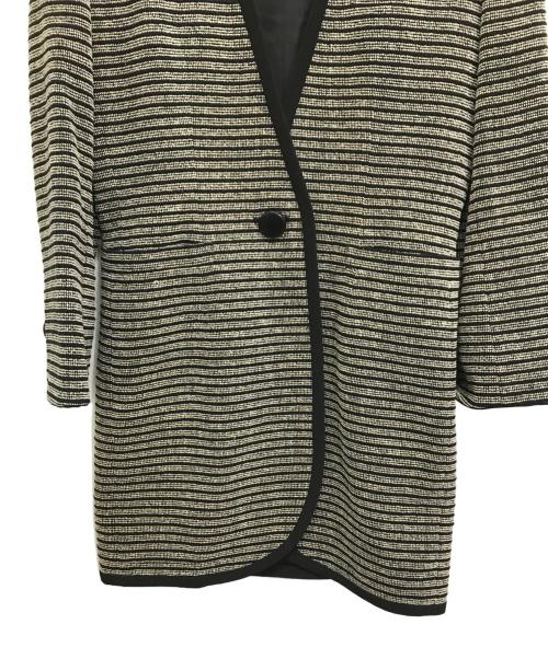 Christian Dior（クリスチャン ディオール）Christian Dior (クリスチャン ディオール) コート ホワイト×ブラック サイズ:11の古着・服飾アイテム