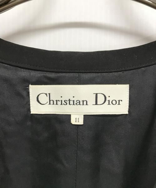 Christian Dior（クリスチャン ディオール）Christian Dior (クリスチャン ディオール) コート ホワイト×ブラック サイズ:11の古着・服飾アイテム
