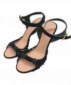 CELINEセリーヌ）の古着「オープントゥーサンダル」｜ブラック