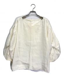 ADORE（アドーア）の古着「リネン混ブラウス」｜ホワイト