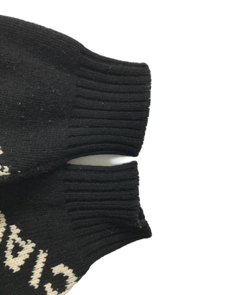 BALENCIAGA（バレンシアガ）BALENCIAGA (バレンシアガ) オールオーバーロゴニット ブラック サイズ:XSの古着・服飾アイテム