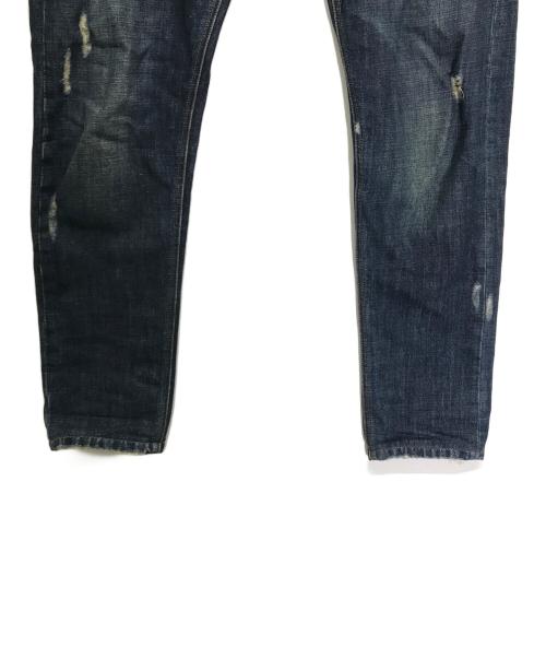 DOLCE & GABBANA（ドルチェ＆ガッバーナ）DOLCE & GABBANA (ドルチェ＆ガッバーナ) ワッペンヴィンテージ加工ボタンフライデニムパンツ インディゴ サイズ:48の古着・服飾アイテム