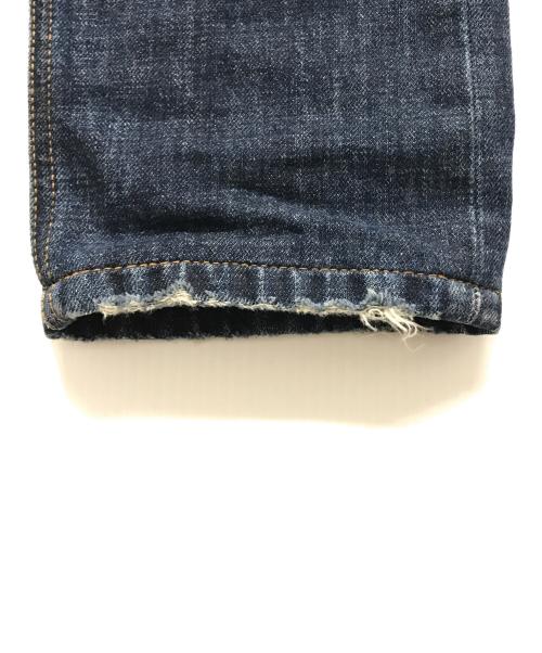 DOLCE & GABBANA（ドルチェ＆ガッバーナ）DOLCE & GABBANA (ドルチェ＆ガッバーナ) ワッペンヴィンテージ加工ボタンフライデニムパンツ インディゴ サイズ:48の古着・服飾アイテム