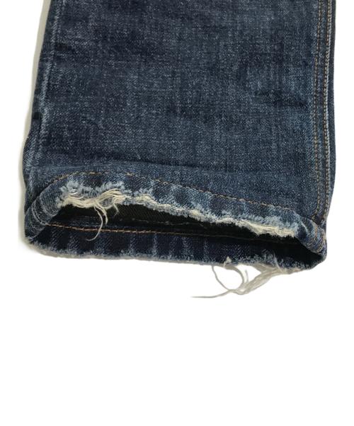 DOLCE & GABBANA（ドルチェ＆ガッバーナ）DOLCE & GABBANA (ドルチェ＆ガッバーナ) ワッペンヴィンテージ加工ボタンフライデニムパンツ インディゴ サイズ:48の古着・服飾アイテム