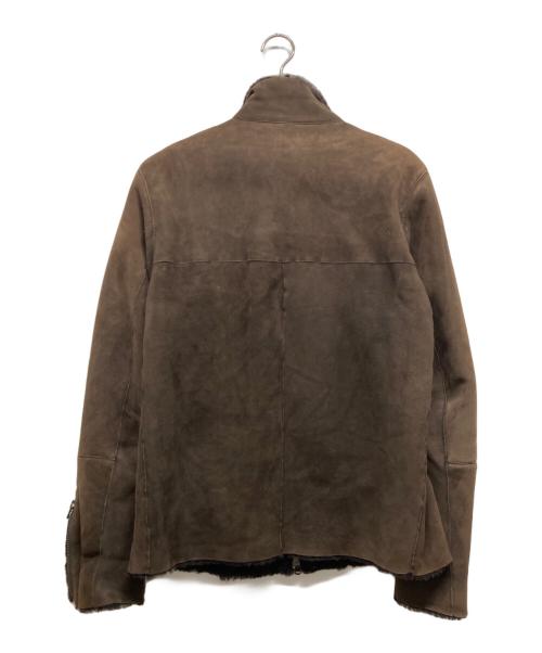 DROMe（ドローム）DROMe (ドローム) ムートンジャケット ブラウン サイズ:Mの古着・服飾アイテム