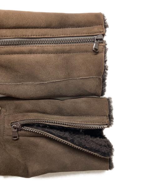 DROMe（ドローム）DROMe (ドローム) ムートンジャケット ブラウン サイズ:Mの古着・服飾アイテム