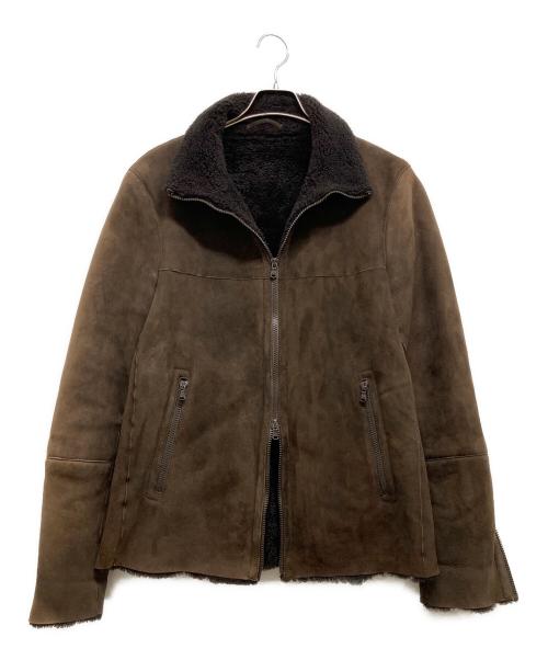 DROMe（ドローム）DROMe (ドローム) ムートンジャケット ブラウン サイズ:Mの古着・服飾アイテム