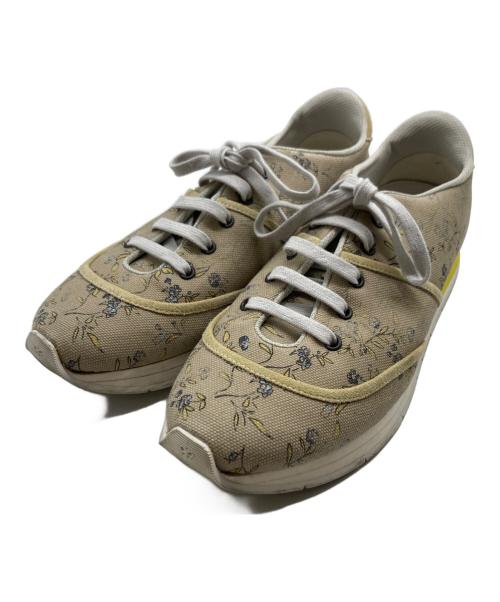 BOTTEGA VENETA（ボッテガベネタ）BOTTEGA VENETA (ボッテガベネタ) キャンバススニーカー ベージュ サイズ:記載なしの古着・服飾アイテム