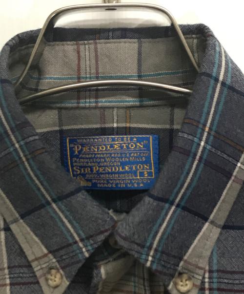 PENDLETON（ペンドルトン）PENDLETON (ペンドルトン) チェックウールシャツ グレー サイズ:Sの古着・服飾アイテム