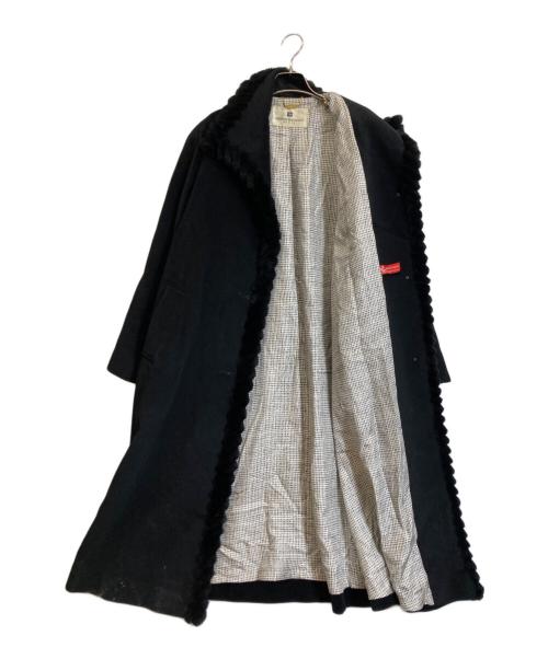 PIERRE BALMAIN（ピエール バルマン）PIERRE BALMAIN (ピエール バルマン) ファー付きロングコート ブラック サイズ:11ATの古着・服飾アイテム