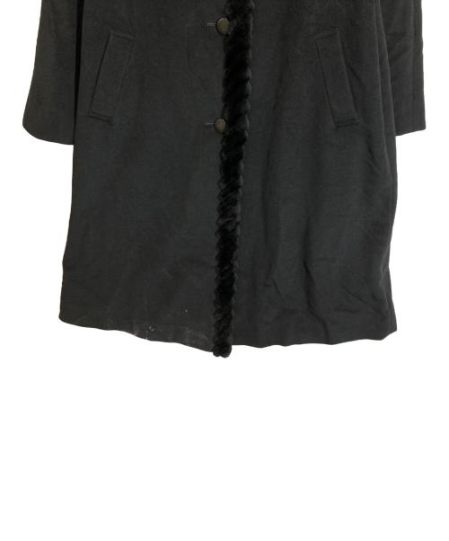 PIERRE BALMAIN（ピエール バルマン）PIERRE BALMAIN (ピエール バルマン) ファー付きロングコート ブラック サイズ:11ATの古着・服飾アイテム