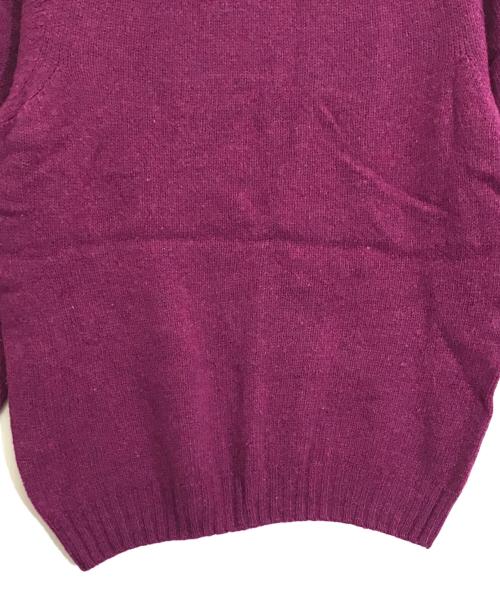 Harley of SCOTLAND（ハーレーオブスコットランド）HARLEY OF SCOTLAND (ハーレーオブスコットランド) ウールニット パープル サイズ:42の古着・服飾アイテム