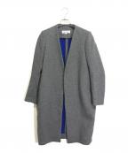ENFOLDエンフォルド）の古着「ノーカラーコート」｜グレー