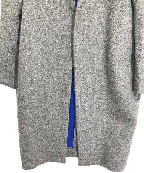 ENFOLD（エンフォルド）ENFOLD (エンフォルド) ノーカラーコート グレー サイズ:38の古着・服飾アイテム