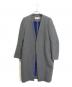ENFOLD（エンフォルド）の古着「ノーカラーコート」｜グレー