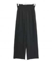 JOURNAL STANDARD（ジャーナルスタンダード）の古着「ナイロンストレッチワイドパンツ」｜ブラック