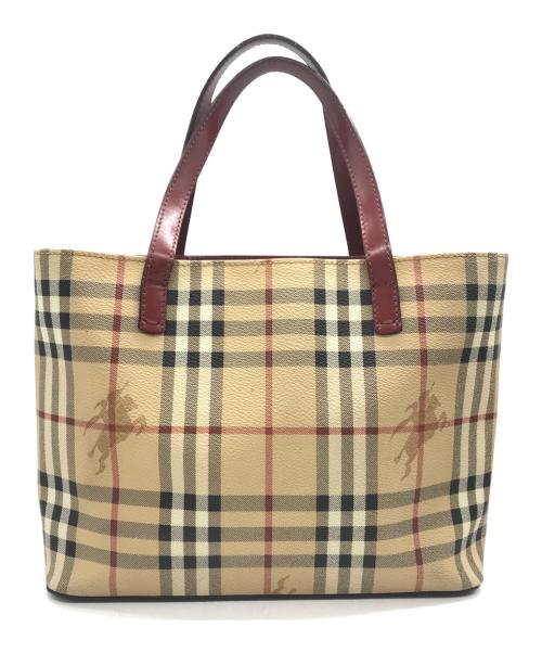 BURBERRY LONDON（バーバリーロンドン）BURBERRY LONDON (バーバリーロンドン) ハンドバッグ ブラウンの古着・服飾アイテム
