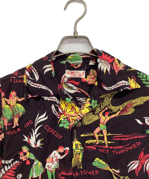 Sun Surf（サンサーフ）SUN SURF (サンサーフ) 柄シャツ ブラウン サイズ:Sの古着・服飾アイテム