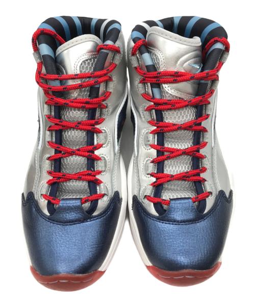 REEBOK（リーボック）REEBOK (リーボック) James Harden (ジェームズ・ハーデン) HARDEN QUESTION MID ネイビー×シルバー サイズ:27の古着・服飾アイテム