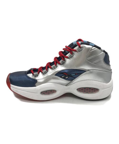 REEBOK（リーボック）REEBOK (リーボック) James Harden (ジェームズ・ハーデン) HARDEN QUESTION MID ネイビー×シルバー サイズ:27の古着・服飾アイテム