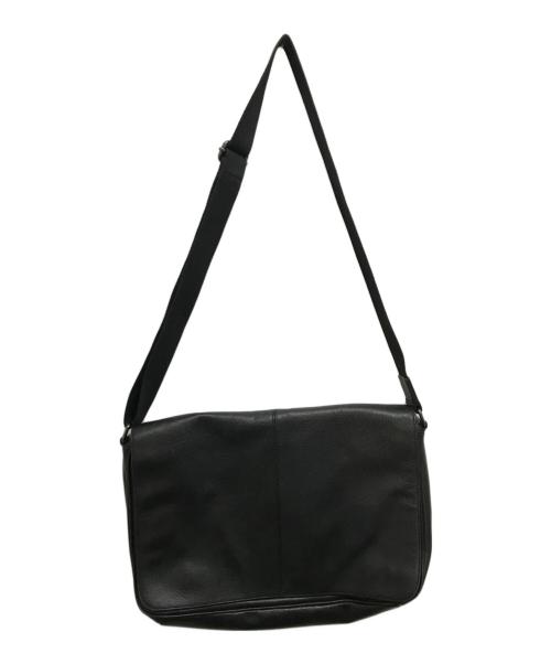 Samsonite（サムソナイト）Samsonite (サムソナイト) レザーメッセンジャーバッグ ブラックの古着・服飾アイテム