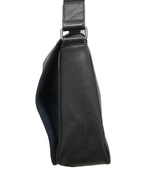 Samsonite（サムソナイト）Samsonite (サムソナイト) レザーメッセンジャーバッグ ブラックの古着・服飾アイテム