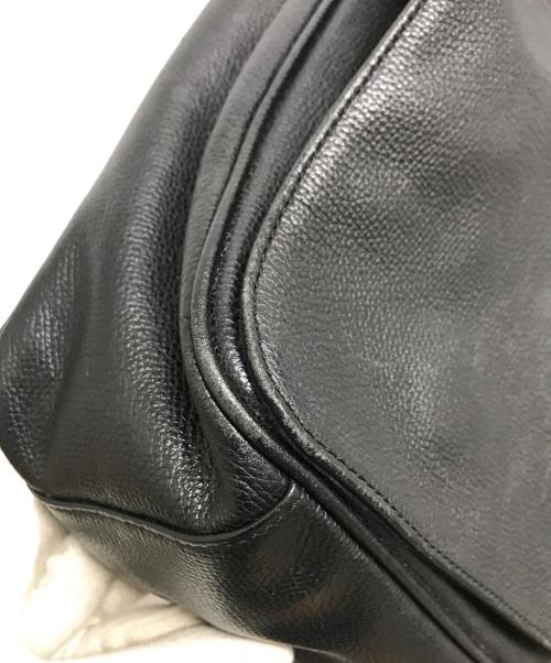 Samsonite（サムソナイト）Samsonite (サムソナイト) レザーメッセンジャーバッグ ブラックの古着・服飾アイテム