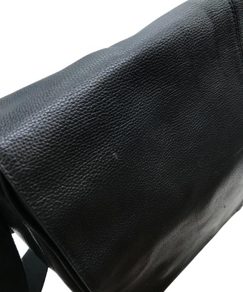 Samsonite（サムソナイト）Samsonite (サムソナイト) レザーメッセンジャーバッグ ブラックの古着・服飾アイテム