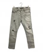DIESELディーゼル）の古着「デニムパンツ」｜グレー