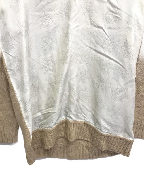 HERMES（エルメス）HERMES (エルメス) 切替ニット ベージュ サイズ:Mの古着・服飾アイテム