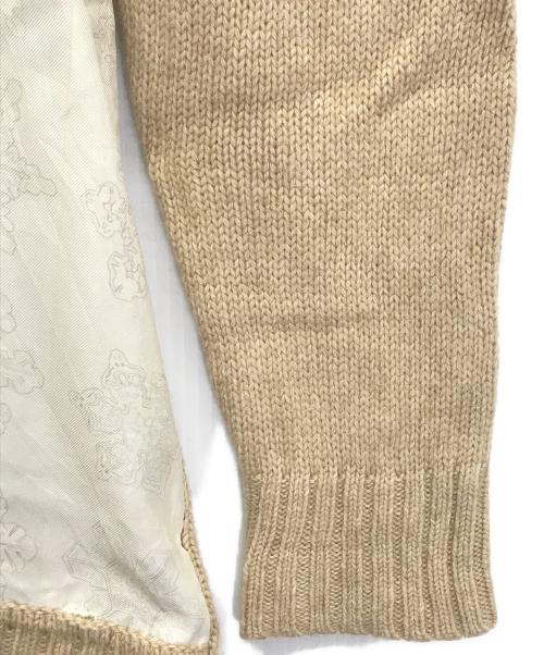 HERMES（エルメス）HERMES (エルメス) 切替ニット ベージュ サイズ:Mの古着・服飾アイテム