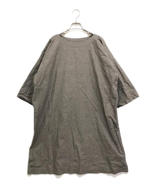 45R（フォーティファイブ・アール）45R (フォーティファイブ・アール) コットンワイドワンピース ベージュの古着・服飾アイテム