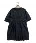 MM6 Maison Margiela（エムエムシックスメゾンマルジェラ）の古着「ウエストギャザーワンピース」｜ブラック