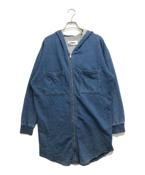 MM6 Maison Margiela（エムエムシックスメゾンマルジェラ）MM6 Maison Margiela (エムエムシックスメゾンマルジェラ) ジップパーカー インディゴ サイズ:Sの古着・服飾アイテム