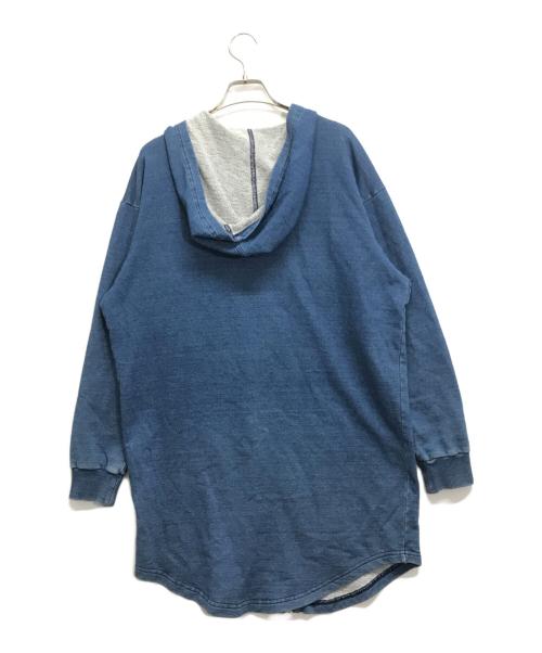 MM6 Maison Margiela（エムエムシックスメゾンマルジェラ）MM6 Maison Margiela (エムエムシックスメゾンマルジェラ) ジップパーカー インディゴ サイズ:Sの古着・服飾アイテム