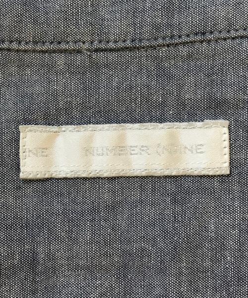 NUMBER (N)INE（ナンバーナイン）NUMBER (N)INE (ナンバーナイン) ドクロ刺繍シャツ ブルー サイズ:不明の古着・服飾アイテム