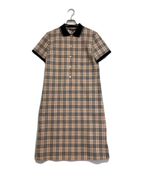 BURBERRY GOLF（バーバリーゴルフ）BURBERRY　GOLF (バーバリーゴルフ) チェックワンピース ベージュ サイズ:Mの古着・服飾アイテム