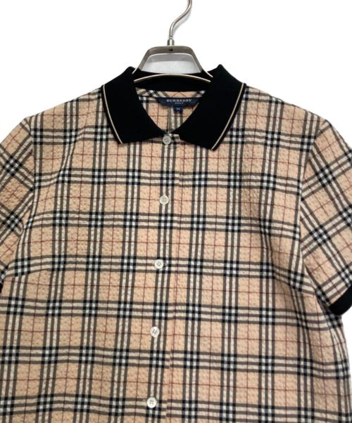 BURBERRY GOLF（バーバリーゴルフ）BURBERRY　GOLF (バーバリーゴルフ) チェックワンピース ベージュ サイズ:Mの古着・服飾アイテム