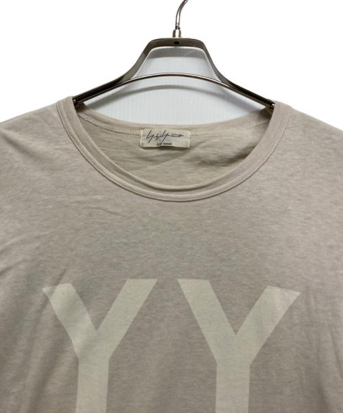 Yohji Yamamoto pour homme（ヨウジヤマモト プールオム）Yohji Yamamoto pour homme (ヨウジヤマモト プールオム) ロゴロングカットソー アイボリー サイズ:3の古着・服飾アイテム
