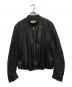 EMPORIO ARMANI（エンポリオアルマーニ）の古着「レザージャケット」｜ブラック