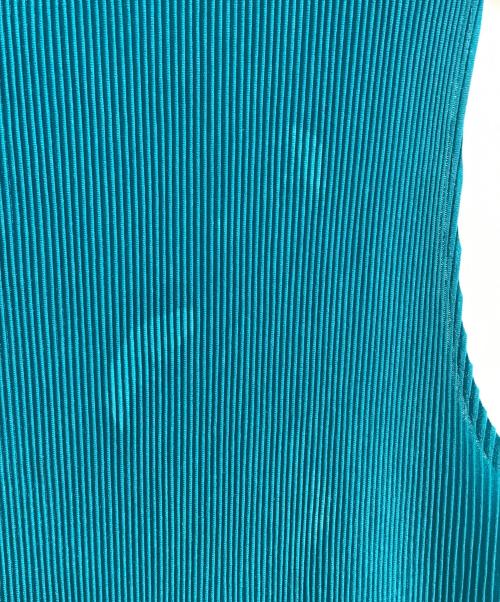 PLEATS PLEASE ISSEY MIYAKE（プリーツプリーズ イッセイミヤケ）PLEATS PLEASE ISSEY MIYAKE (プリーツプリーズ イッセイミヤケ) プリーツブラウス グリーン サイズ:03の古着・服飾アイテム