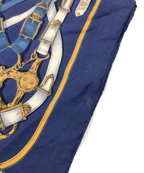 HERMES（エルメス）HERMES (エルメス) シルクスカーフ ブルーの古着・服飾アイテム