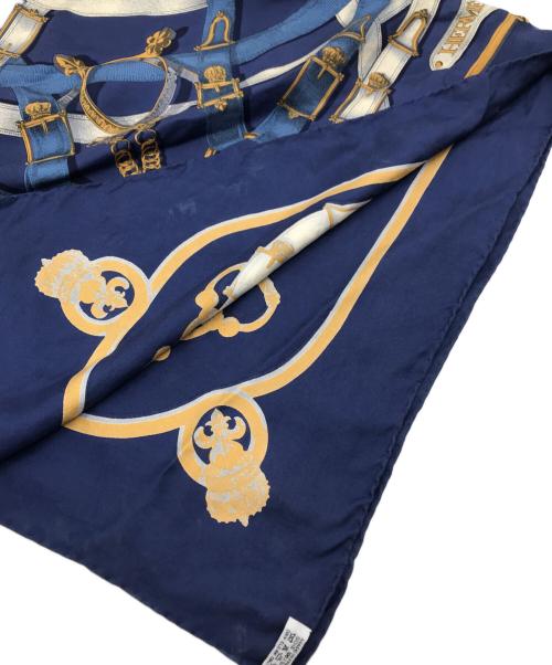 HERMES（エルメス）HERMES (エルメス) シルクスカーフ ブルーの古着・服飾アイテム