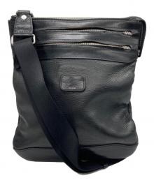 TUMI（トゥミ）の古着「レザーショルダーバッグ」｜ブラック