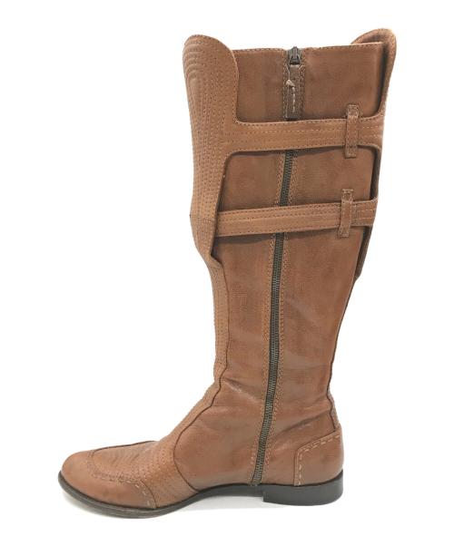 ALEXANDER McQUEEN（アレキサンダーマックイーン）ALEXANDER McQUEEN (アレキサンダーマックイーン) ロングブーツ ベージュ サイズ:38の古着・服飾アイテム