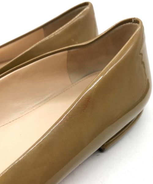 PRADA（プラダ）PRADA (プラダ) ビジューパンプス イエロー サイズ:38の古着・服飾アイテム