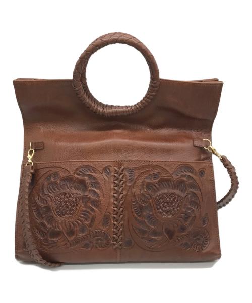 Carving Tribes（カービングトライブス）CARVING TRIBES (カービングトライブス) 2WAYバッグ ブラウンの古着・服飾アイテム