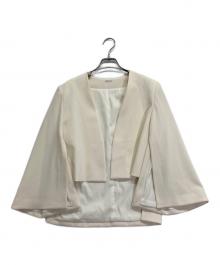 DRESSLAVE（ドレスレイブ）の古着「slit sleeve cape jacket」｜ホワイト